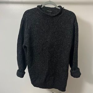 Black oversized sweater